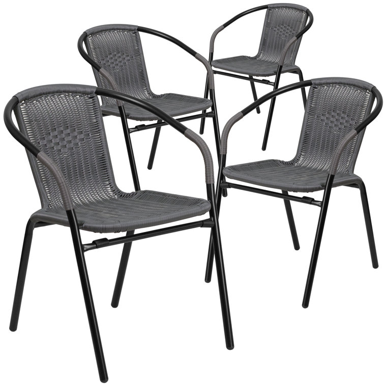 Three Posts™ Abrahamic Stacking Patio Dining Chair & Reviews Wayfair